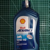 Gambar Oli Mesin Sepeda Motor merk Shell Advance AX7 4T isi 1 ltr dari Surya Motor SGP undefined 1 Tokopedia