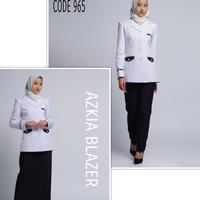 Gambar seragam jas pns wanita putih dari AZKIA BLAZER OWNER undefined 4 Tokopedia