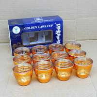 Gambar Golden Cawa Cup Cucing Gelas Zam zam Cawan Kopi Teh Haji Umroh 12pcs Cangkir dari SYAQILA OLEH OLEH HAJI undefined 3 Tokopedia