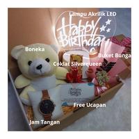 Gambar (paket LED) Hampers ulang tahun cewek paket kado lampu led boneka jam - paket LED 1 dari Surabaya Gift undefined 4 Tokopedia