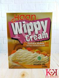 Gambar Haan Wippy Whippy Cream Instant Topping Powder 400Gr 1 carton (Isi 12) dari Dua Kencana undefined 1 Tokopedia