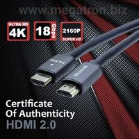 Gambar Kabel HDMI 2.0 panjang 5m - Support 4K UHD 60Hz HDR - Ultra High Speed dari MEGATRON.BIZ undefined 1 Tokopedia