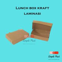 Gambar Lunch Box Kraft Laminasi L | Box Ayam Goreng Kraft Coklat - Tercetak dari Simple Pack undefined 1 Tokopedia