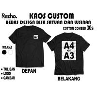 Gambar PAKET HEMAT Kaos Custom Unisex Bisa Satuan / Lusinan - A7 B, XXL dari rezho. undefined 1 Tokopedia