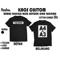 Gambar PAKET HEMAT Kaos Custom Unisex Bisa Satuan / Lusinan - A7 B, XXL dari rezho. undefined 3 Tokopedia