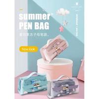 Gambar Tempat Pensil Multifungsi / Summer Pen Bag - Pink dari Griya Remaja undefined 5 Tokopedia
