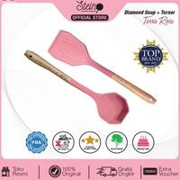 Gambar Steincookware  Spatula Diamond 2 in 1 Stein ( Diamond Turner + Soup ) - Turner, Terra Rose dari Doyanmasak.id undefined 2 Tokopedia