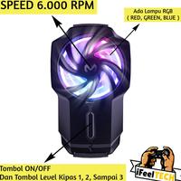Gambar Terbatas iFeelTech - Original Memo FL05 LED Mobile Phone Cooler Gaming - MEMO FINGER SLEEVE dari TessaAprilianiShop undefined 2 Tokopedia