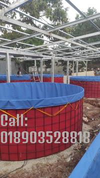 Gambar Kolam Terpal Bundar Diameter 3 meter, Tinggi 105cm, Full Set dari shi puteri undefined 1 Tokopedia