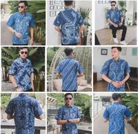 Gambar NEW Hem Batik Jeans Denim Terbaru 2020 Modern Modis HRB026 Berkualitas - H AKAR, XL dari Batik Arvet undefined 1 Tokopedia