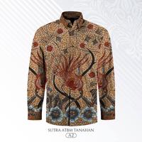 Gambar Baju batik pria I batik tulis pria lengan panjang bahan sutera pola 4 dari Batik tulis nusantara undefined 1 Tokopedia