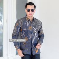Gambar SENOPATI BIRU Kemeja Batik Pria Lengan Panjang Modern full furing - M dari Batik Alhena undefined 1 Tokopedia