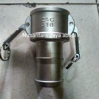 Gambar Camlock Type C 2 " inchi Stainless SS 316 dari NusantaraJayaAbadi undefined 1 Tokopedia