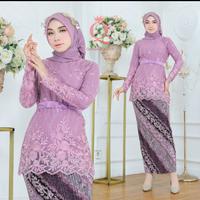 Gambar Setelan kebaya Qiana kebaya tille/kebaya wisuda/kondangan - navy, L dari Modis store02 undefined 1 Tokopedia