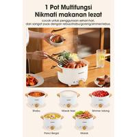 Gambar Samono Panci Listrik 4 Liter Ceramic Coating + Steamer Stainless SW-DG01S dari Belio Houseware undefined 3 Tokopedia