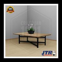 Gambar meja angkringan lesehan makan cafe resto outdoor kaki silang 100*40 dari Mejalipatstore undefined 1 Tokopedia