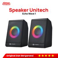 Gambar Speaker Kabel Unitech Echo Wave Speaker Komputer Desktop RGB Light - Echo Wave 1 dari Sodagar Komputer undefined 1 Tokopedia