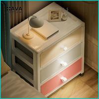 Gambar AVA Lemari Plastik Kotak Penyimpanan Laci Tingkat Storage Cabinet - 3 SUSUN PINK dari AVA Smart Living undefined 3 Tokopedia