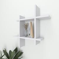 Gambar Rak Dinding Minimalis Tempat Buku Hiasan Dinding Kayu Melayang - Putih dari Rak Dinding Sonya undefined 3 Tokopedia