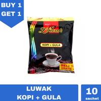 Gambar Kopi Luwak Hitam Kopi + Gula 25gr Buy 1 Get 11 Renceng isi 20 Sachet dari JLinShop undefined 1 Tokopedia
