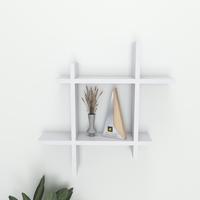 Gambar Rak Dinding Minimalis Tempat Buku Hiasan Dinding Kayu Melayang - Putih dari Rak Dinding Sonya undefined 4 Tokopedia