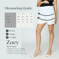 Gambar Zoey Short Pants - White, L dari Hellomommy.id undefined 5 Tokopedia