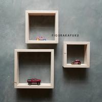 Gambar Ambalan Kotak Set 3 Pcs/ 30 x 30 / Rak Dinding Kotak Kayu dari Figurakayuku undefined 1 Tokopedia