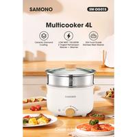 Gambar Samono Panci Listrik 4 Liter Ceramic Coating + Steamer Stainless SW-DG01S dari Belio Houseware undefined 4 Tokopedia