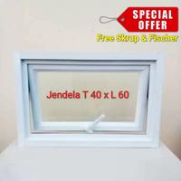 Gambar Jendela Aluminium T 40 x L 60 Bouvenlight Casement jungkit kaca - Hitam dari FG Aluminium Kaca undefined 1 Tokopedia