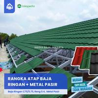 Gambar rangka baja ringan atap metal pasir dari Media Baja Jakarta undefined 1 Tokopedia