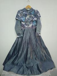 Gambar Abaya Mewah Brand Butik - Biru dari ELFAROOQ undefined 4 Tokopedia