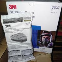 Gambar Masker respirator 6800 full face + Catridge 6006 3M original dari IRLAN INDO electrical undefined 2 Tokopedia