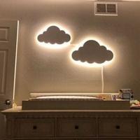 Gambar Lampu Tidur Tempel Dinding/ Lampu Panel Led Dinding / Lampu Kamar - Hitam, Awan 45 x 30cm dari ageng official storee undefined 3 Tokopedia