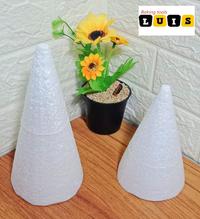 Gambar Styrofoam stereofoam kue dummy kerucut kue tart tumpeng - d 10 cm t 15 cm dari TobakuLuis undefined 1 Tokopedia