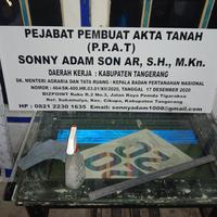 Gambar plang nama ppat 150 x 60 cm x 1 muka + Rangka Besi dari LAMALEPA REKLAME undefined 1 Tokopedia