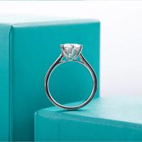 Gambar Moissanite : 2 Ct D Color 925 Sterling Silver Engagement Wedding Rings - 5 dari Oriental & Co Jewelry undefined 2 Tokopedia