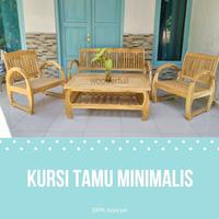 Gambar Kursi Kayu Minimalis Ruang Tamu Jati dari Mirna Living undefined 2 Tokopedia