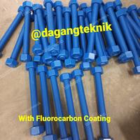 Gambar Stud Bolt and Nut 5/8 x 90mm With Fluorocarbon Coating dari dagangteknik undefined 1 Tokopedia