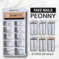 Gambar 1 Set 100 PCS Kuku Palsu Premium Fake Nail Peonny Original - Coffin dari Tan Store Official undefined 1 Tokopedia