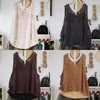 Gambar VEST CROP TOP RAJUT CROCHET LACE IVORY ABU COKLAT KUTUNG OVERSIZE - Ivory dari Paisley & Sage undefined 1 Tokopedia