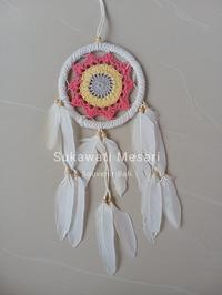 Gambar Dream Catcher Gantungan Hiasan Dinding Rumah 12cm Dekorasi Bali 02 - Biru Softie dari Sukawati Mesari undefined 3 Tokopedia
