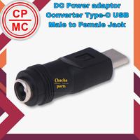 Gambar DC Power adaptor Converter Type-C USB Male to Female Jack dari chacha parts undefined 4 Tokopedia