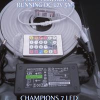 Gambar LAMPU SELANG NEON FLEK RGB-IC RUNNING DC 12v 5M dari Champions 7LED undefined 2 Tokopedia