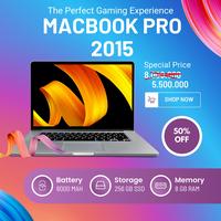 Gambar Apple MACBOOK Pro 13 2015 Retina MF840 i5-5287U 8GB ram 256GB ssd dari PC BASE undefined 1 Tokopedia