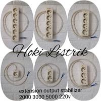 Gambar Kabel Output Stabilizer 220v Matsunaga 2000 3000Va Extension 10 meter - 1Lubang dari hoki listrik undefined 1 Tokopedia