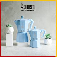Gambar Bialetti - Mokapot Moka Exclusive Light Blue - 3 Cups Alat Seduh Kopi Manual dari Bialetti Official Store undefined 1 Tokopedia