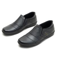 Gambar Sepatu Casual Pria Slip On Untuk Kerja dan Santai Kulit Asli 109 - Hitam, 39 dari Moralist Store undefined 3 Tokopedia