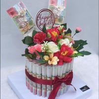 Gambar buket uang bentuk kue / money cake 30 lembar - 10000 dari megabouquet undefined 1 Tokopedia