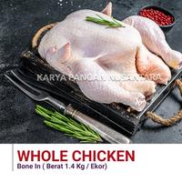 Gambar AYAM UTUH WHOLE CHICKEN AYAM KARKAS AYAM BROILER BONE IN 1,4KG AN - 1400-1500 Gram dari Karya Pangan Nusantara undefined 2 Tokopedia