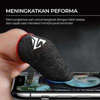 Gambar Sarung Tangan Jari Gaming Finger Sleeve Breathable Touchscreen dari REEBOB STORE undefined 2 Tokopedia